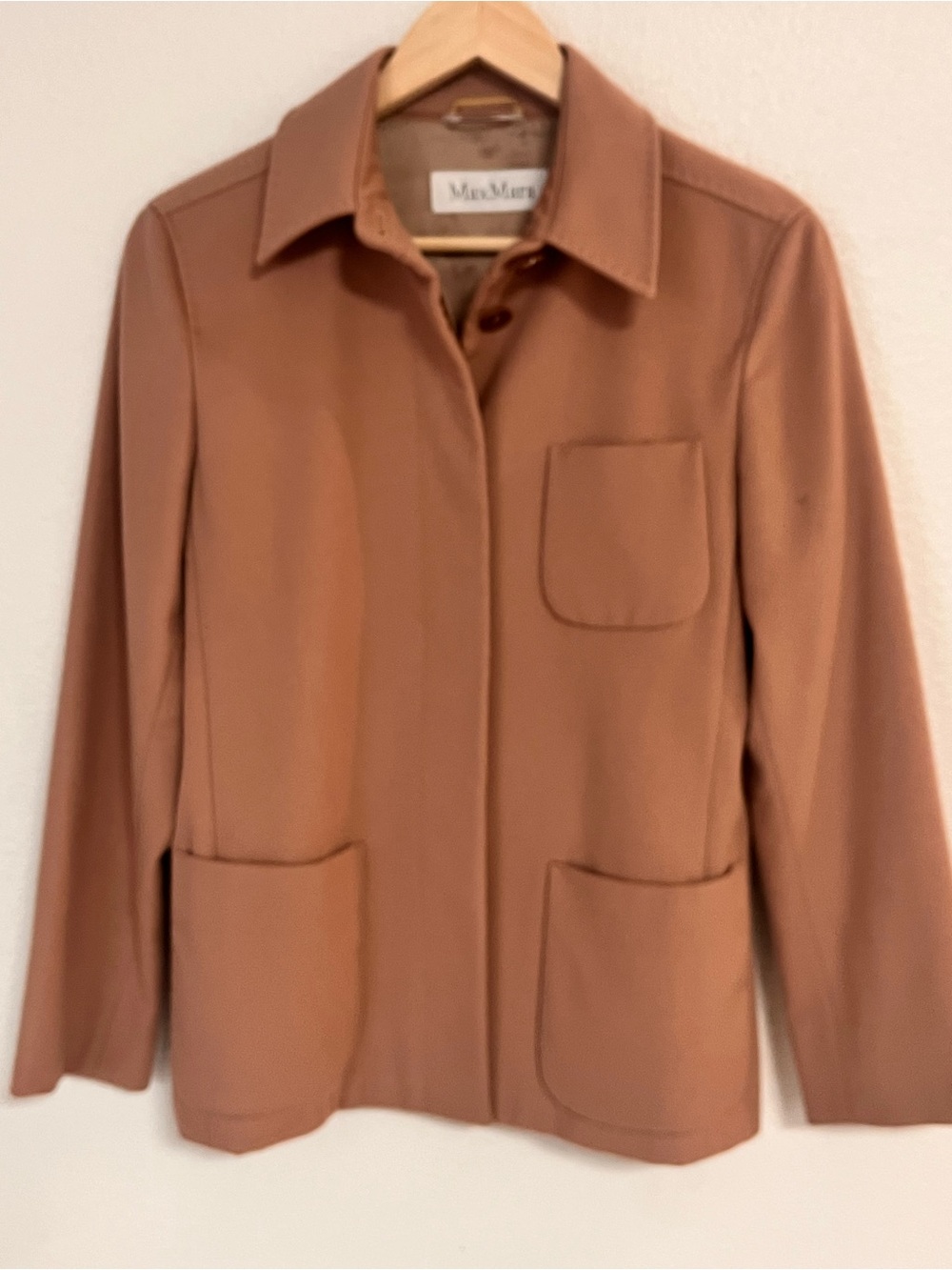 MaxMara Women's Camel/Tan Single-Breasted Jacket